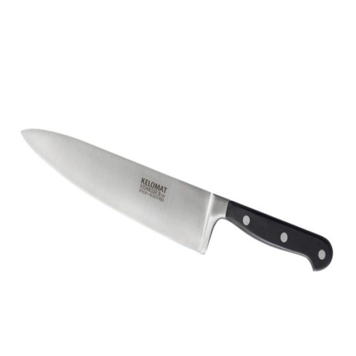 KOCHMESSER Profi geschmiedet - Schwarz, Metall (25cm) - Kelomat