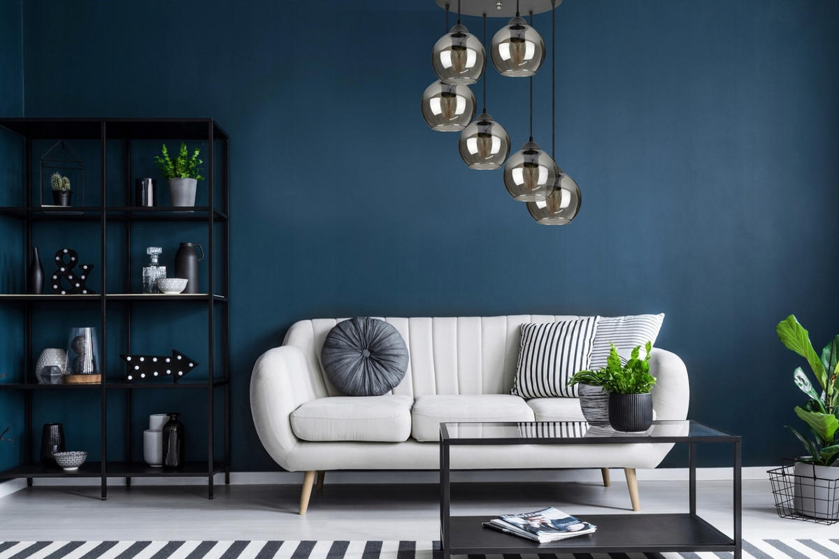 PENDELLEUCHTE HAGEN - Transparent/Schwarz, Glas/Metall (40/40/70cm) - kiki design