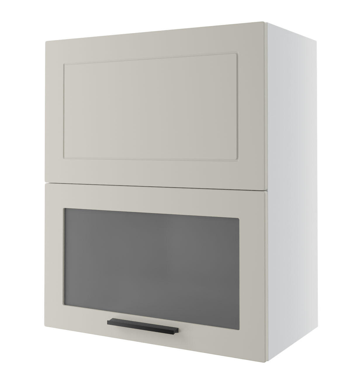 KÜCHENHÄNGESCHRANK Kvantum W8BS/60 Vanille Matt / Weiß Matt 60 / 32,5 / 72cm - Creme/Weiß, Holz/Holzwerkstoff (60/72/32.5cm) - Feldmann-Wohnen