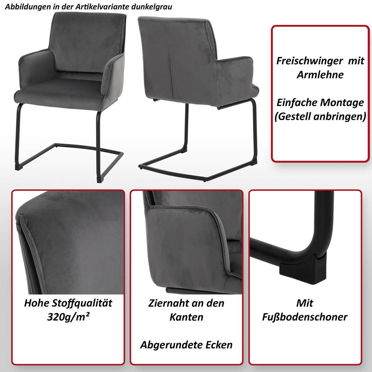 FREISCHWINGER Grün - Grün, Textil (54/89/58cm) - MCW