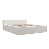 POLSTERBETT Casto mit Stauraum 160/200 cm Creme im Poso Stoff - Creme/Schwarz, Holz/Holzwerkstoff (160/200cm) - AltaBeds