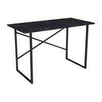 SCHREIBTISCH Tjeldsund - Schwarz, Holzwerkstoff/Metall (60/120/75cm) - [en.casa]