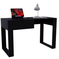 SCHREIBTISCH Schwarz 120/73/53,6 cm - Schwarz, Holzwerkstoff (53.6/120/73cm) - CraftPAK