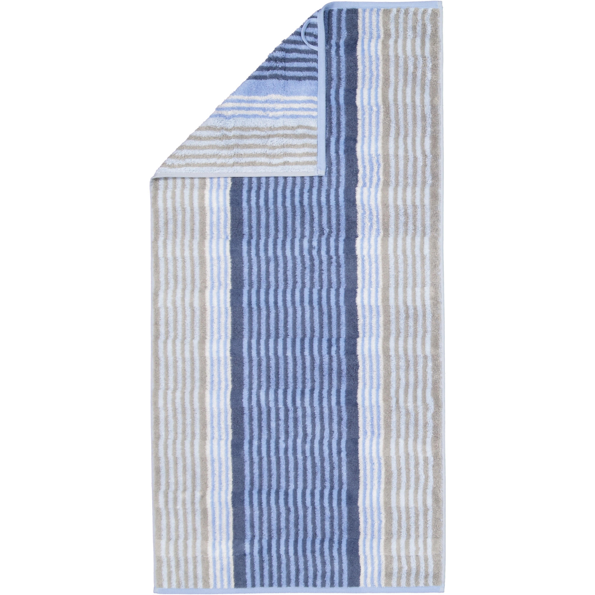 HANDTUCH NOBLESSE HARMONY STREIFEN 1085 SKY - 17 - Blau, Textil (50/100cm) - Cawoe