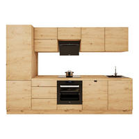 KÜCHENZEILE 300 cm - Langen KL29-M300 - in Artisan Eiche - Eiche Artisan, Holz (300/212/58cm)