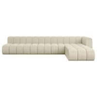 ECKSOFA modulares Sofa Darnel-L3 - 387x177x70 cm Beige - Beige, Holzwerkstoff/Textil (387/177cm) - ALTDECOR