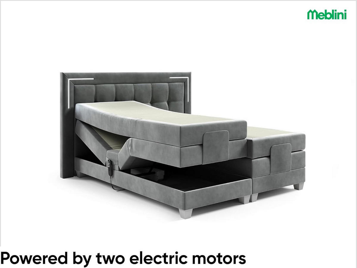 BOXSPRINGBETT TARENTE - Dunkelbraun, Holzwerkstoff (140/200cm) - Meblini