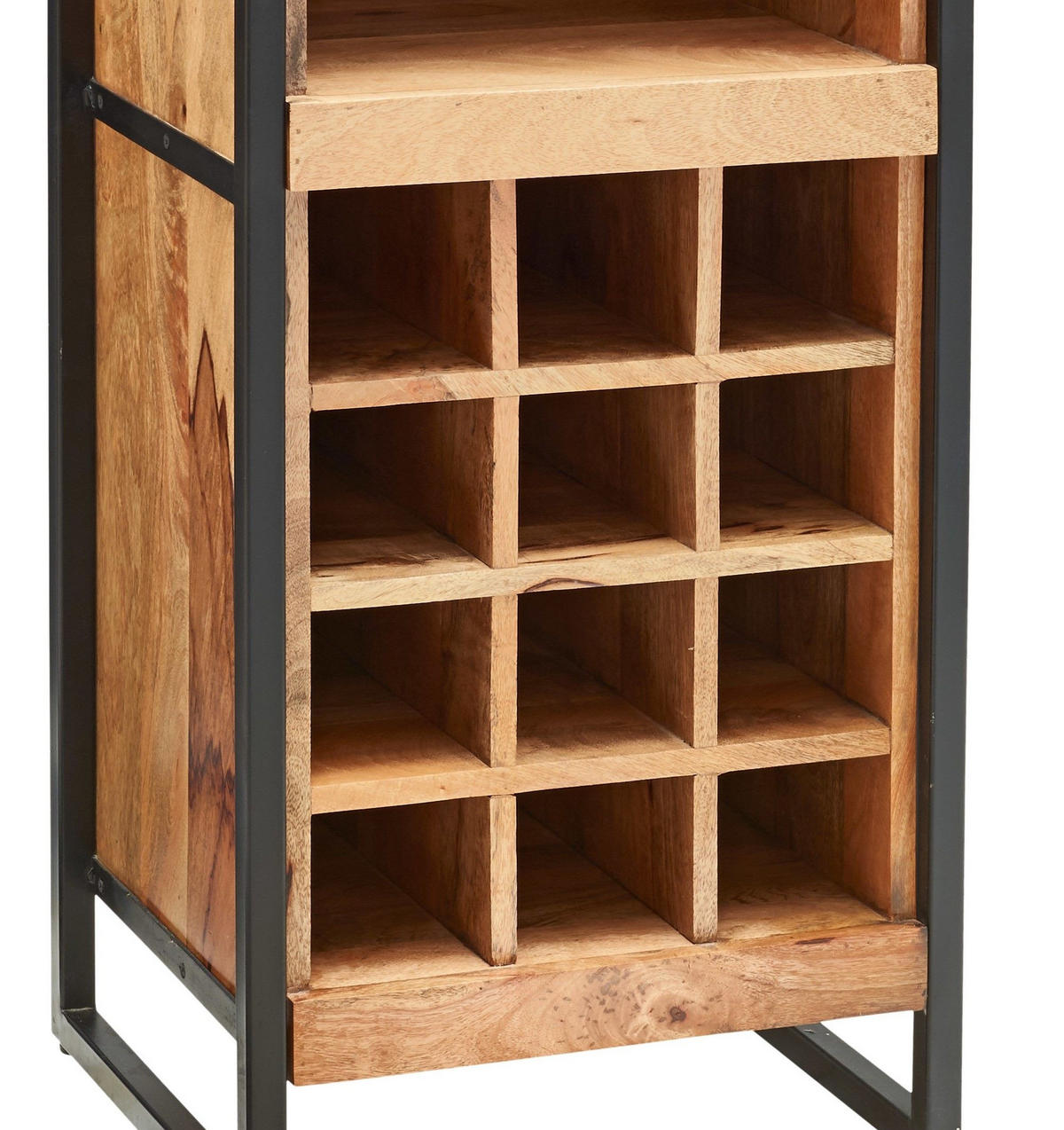 BARREGAL Fontana Mango 51 x 40 x120 cm - Schwarz/Braun, Holz (51/120/40cm) - Mr. Deko