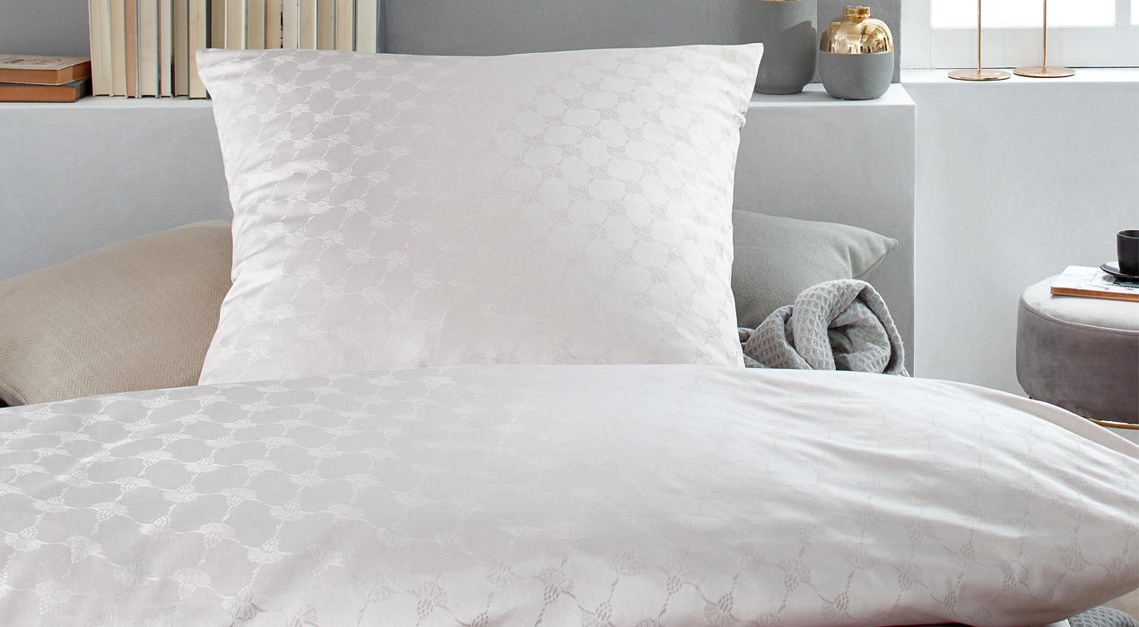 Jacquard Bettwäsche weiß