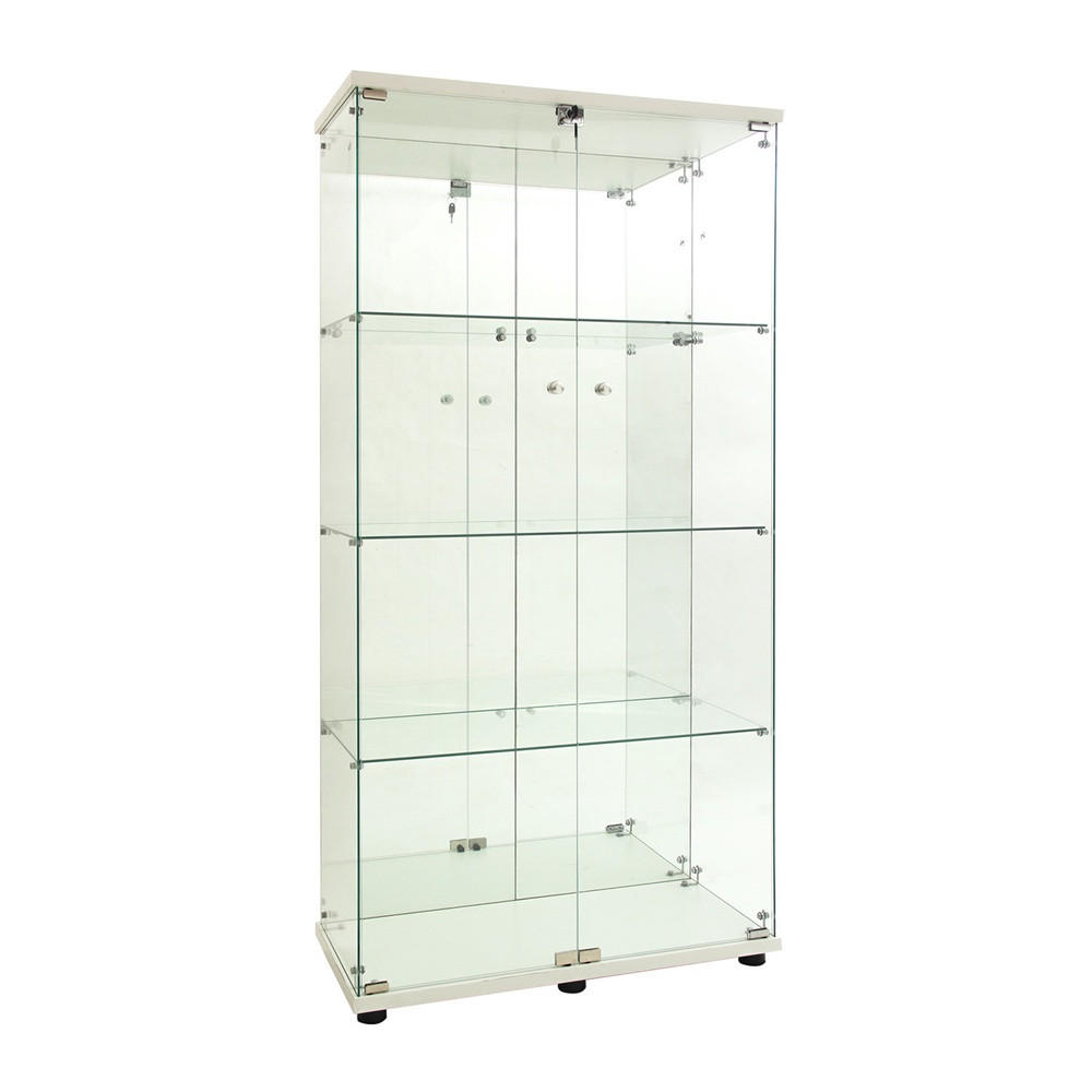 Delfa Vitrine Weiß 80.5x164x36.3 cm
