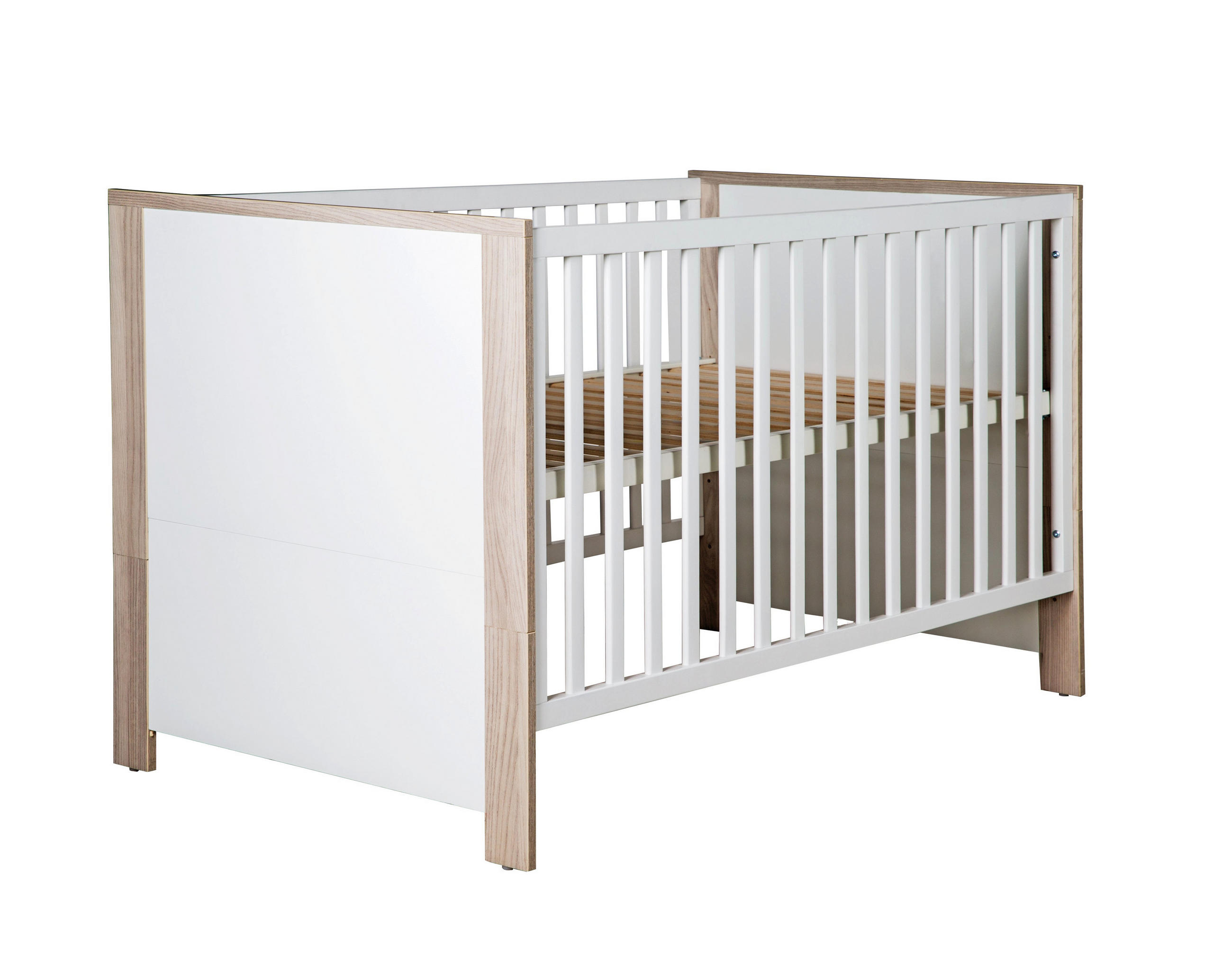 BABYBETT Olaf 70 x 140 cm - Weiß, Holzwerkstoff (70/140cm) - Roba