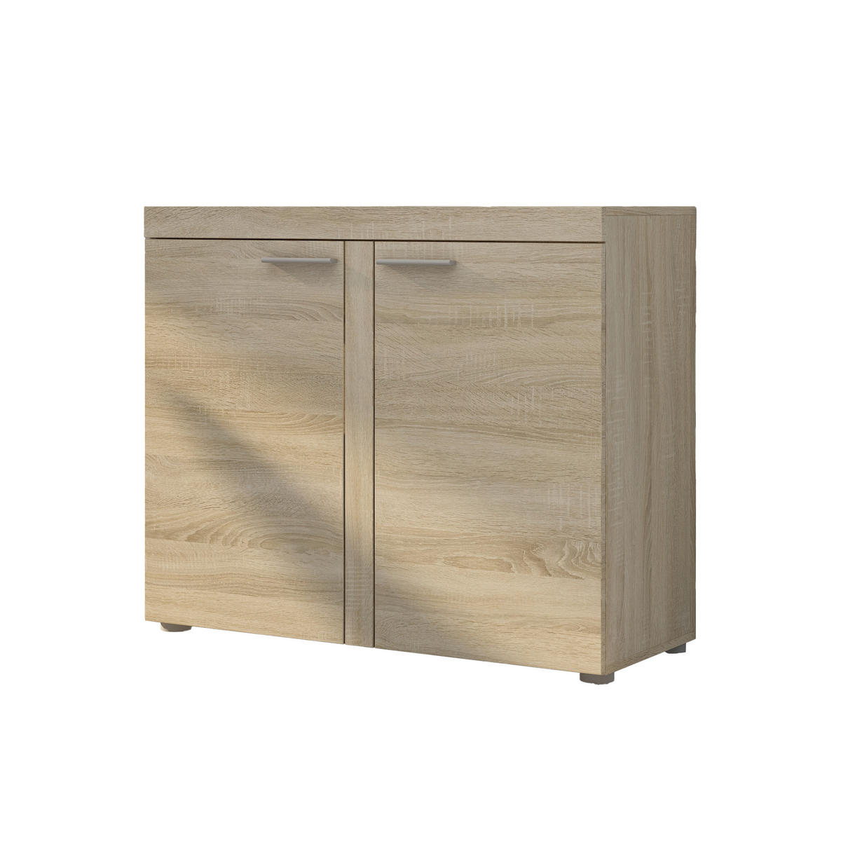 SIDEBOARD RITMO 97x40x82 cm mit 2 Türen Sonoma Eiche - Sonoma Eiche, Holzwerkstoff (97/82/40cm) - MASSENO