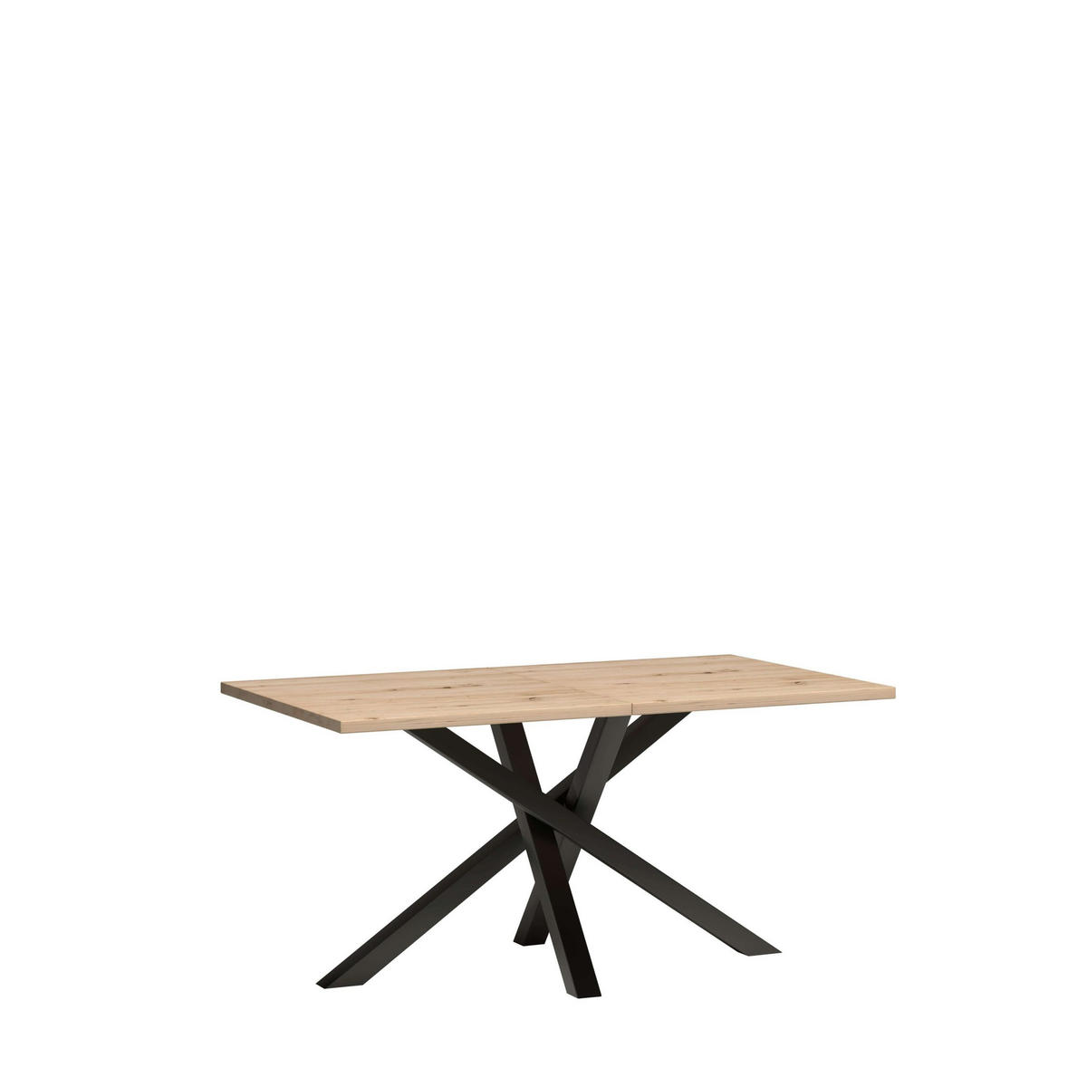 ESSTISCH Cali ausziehbar 160-260 cm Eiche Artisan Schwarz - Eiche Artisan, Holzwerkstoff (160/90/77.5cm)