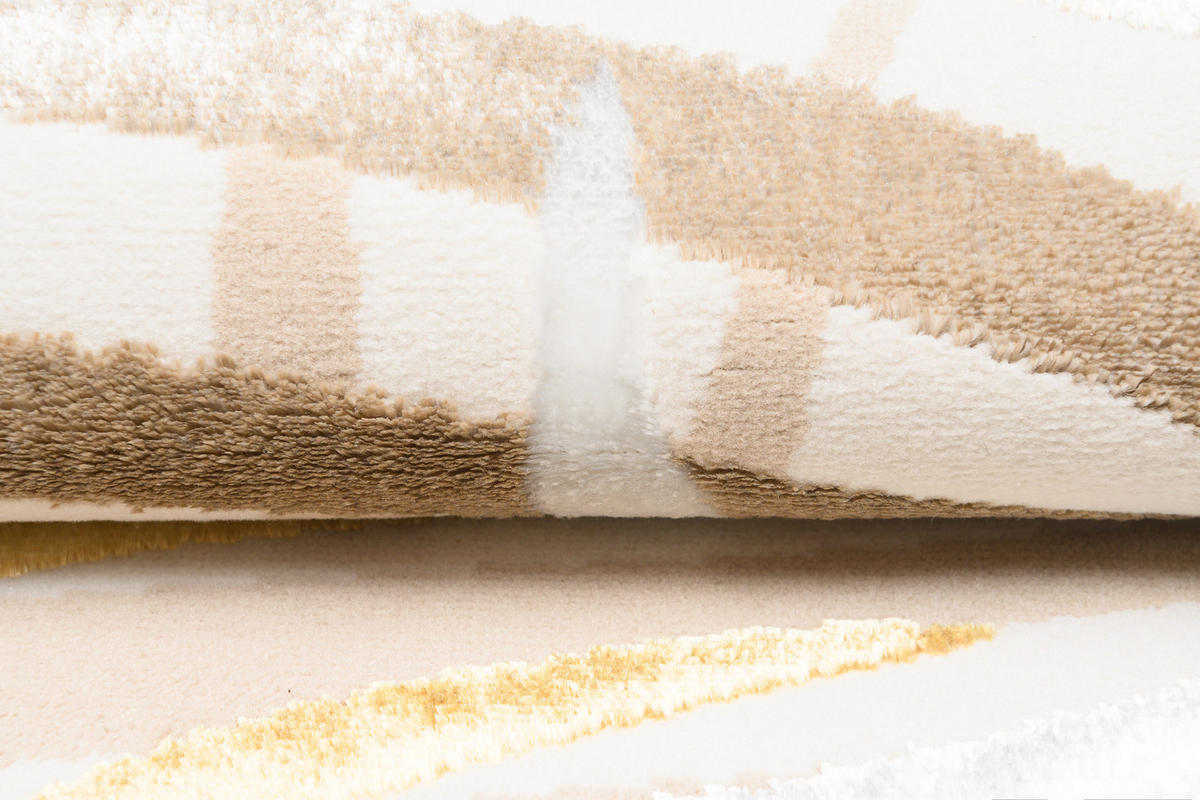 TEPPICH GOLDEN Creme 200/300 cm - Creme, Kunststoff (200/300cm) - Tapiso