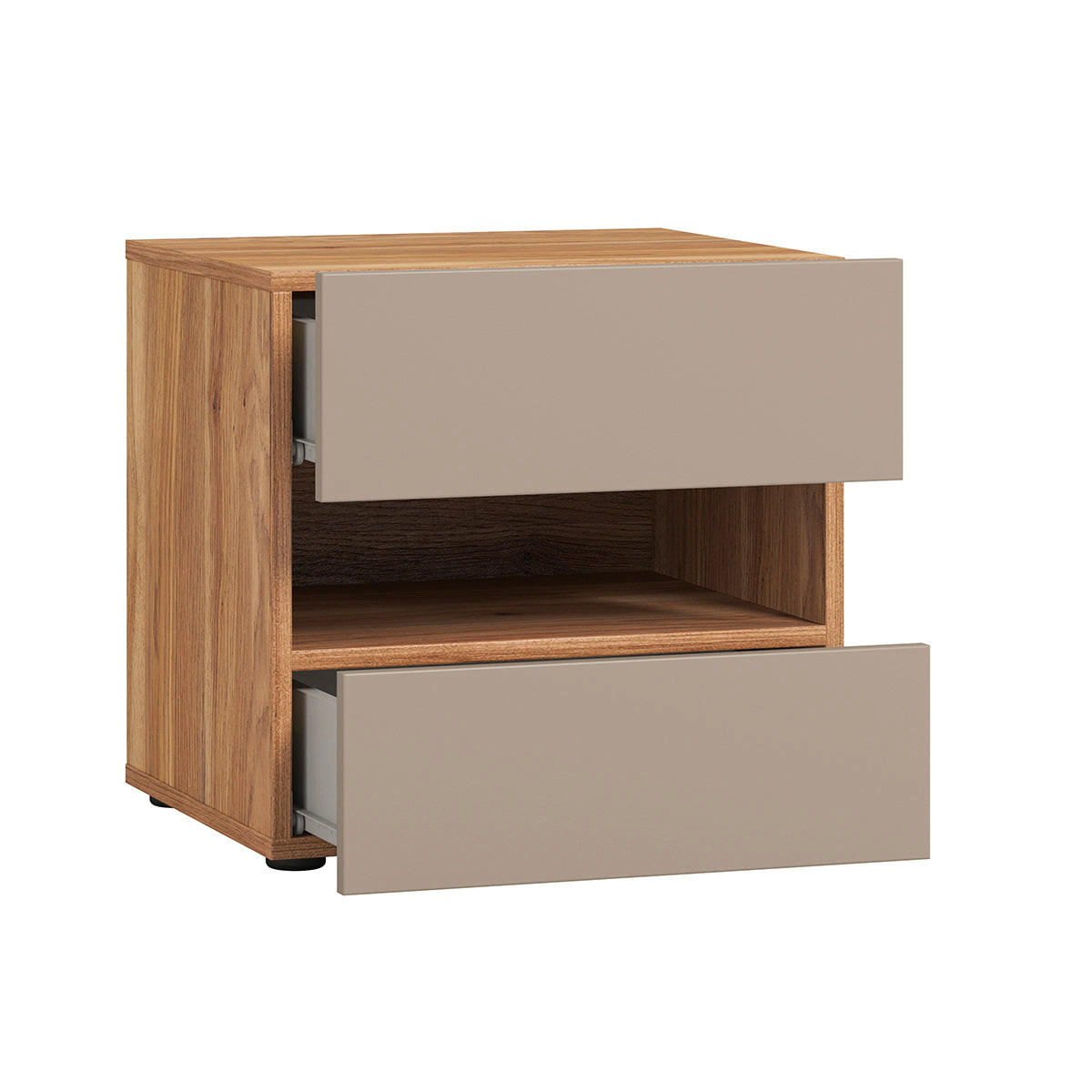 NOČNA OMARICA Iséa Siva - sivorjava, leseni material (46/45/40.5cm) - Petits-meubles