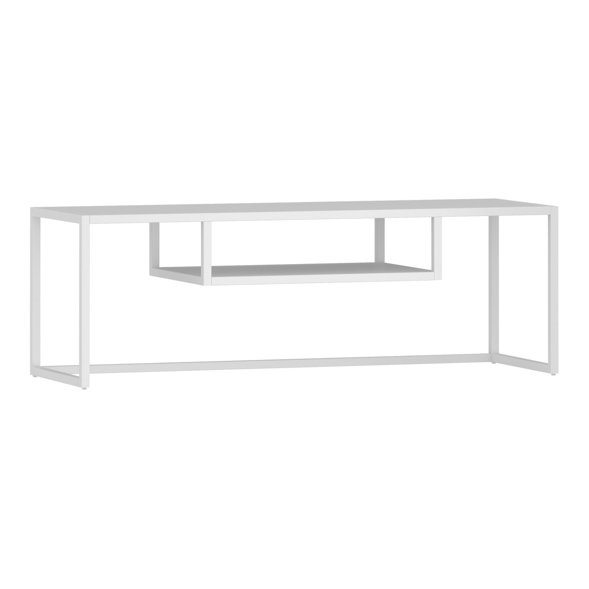 TV-ELEMENT Isokyrö - Weiß, Metall (120/40/40cm) - [en.casa]