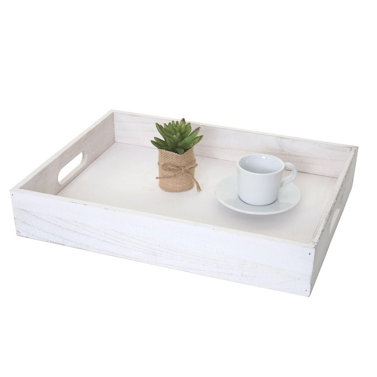 HOLZBOX Weiß 6er-Set - Weiß, Holz (24/40/60cm) - MCW