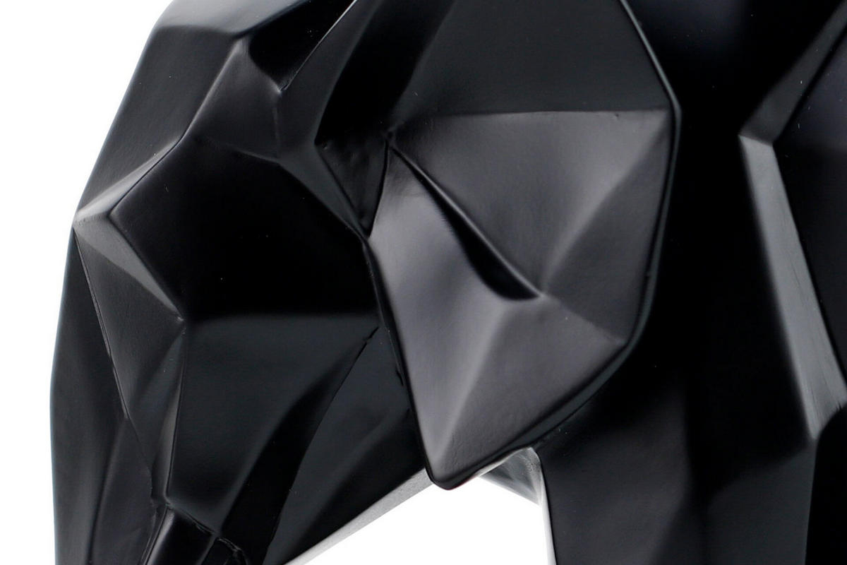 SKULPTUR Schwarz 27/21 cm - Schwarz, Stein (1.35/21/15cm) - KUNSTLOFT