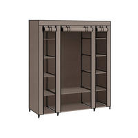 KLEIDERSCHRANK MALABO - Taupe, Kunststoff (45cm) - Hansiro