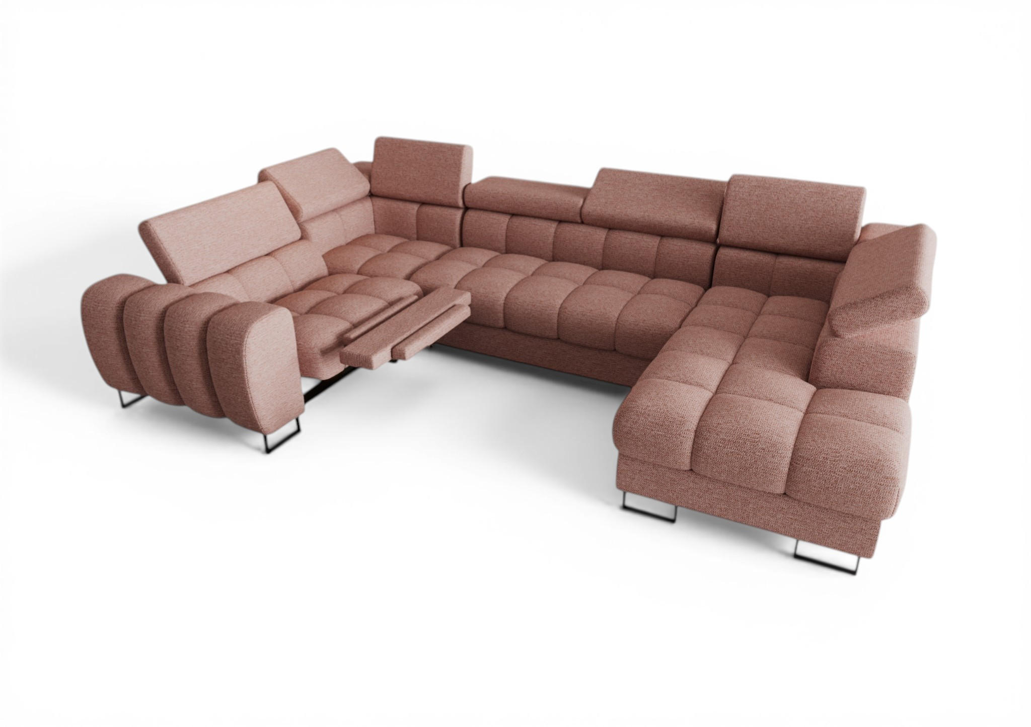 Fun Möbel Wohnlandschaft Rosa 350x95x198 cm