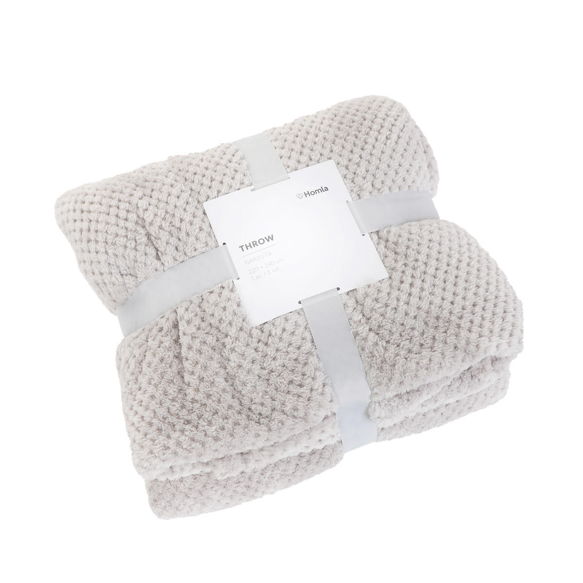 TAGESDECKE Noah hellgrau 220/240 cm - Hellgrau, Textil (220/240cm) - Homla