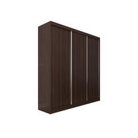 ŠATNÍ SKŘÍŇ S POSUVNÝMI DVEŘMI SOFIA, 180/216/61 cm 3dveřová, dekor wenge - barva Wenge, kompozitní dřevo (180/216/61cm) - MASSENO