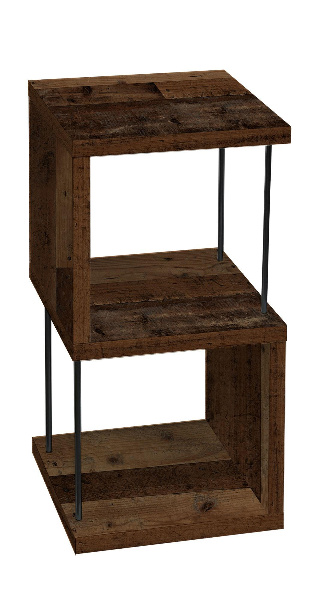 REGAL Elga 33x33x65 aus Holzwerkstoff in der Farbe texas oak - Dunkelbraun, Kunststoff (33/65/33cm) - 58aufmkessel