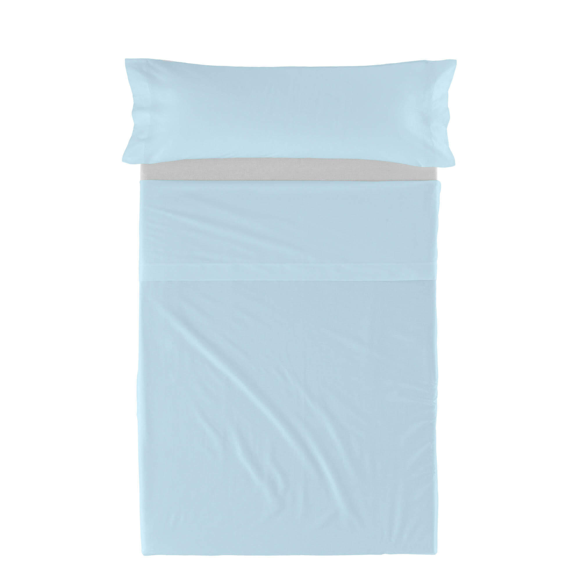 BETTWÄSCHE 2er-Set teiliges basic 180x270 cm blau - Blau, Textil (180/270cm) - Happy Friday
