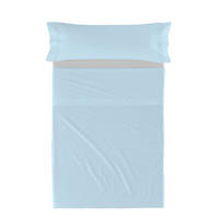 BETTWÄSCHE 2er-Set teiliges basic 180x270 cm blau - Blau, Textil (180/270cm) - Happy Friday