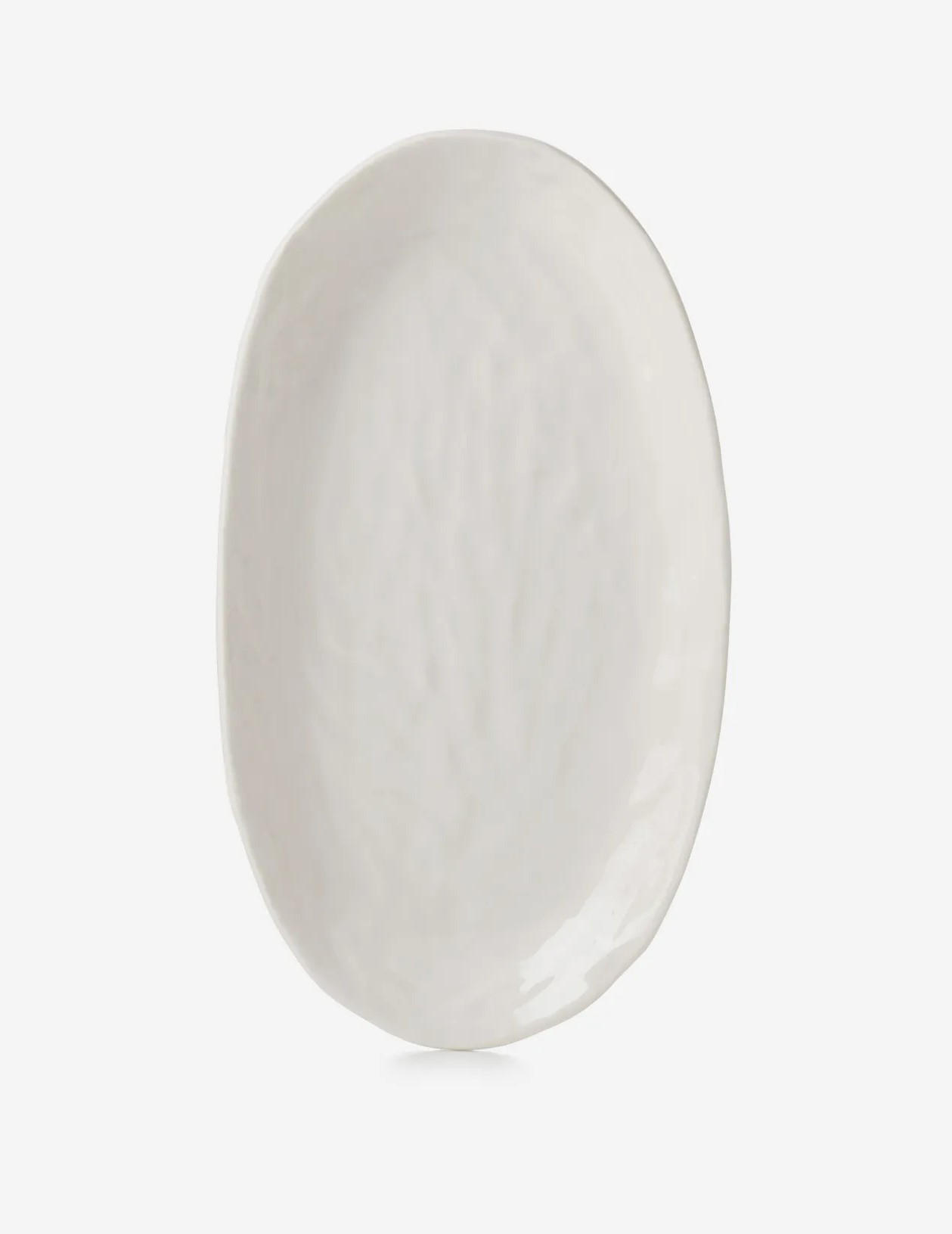 TELLER OVAL YLI 24.5 CM Alabaster Weiss - Weiß, Keramik (24.5/13.5/2.3cm) - Revol Porcelaine France