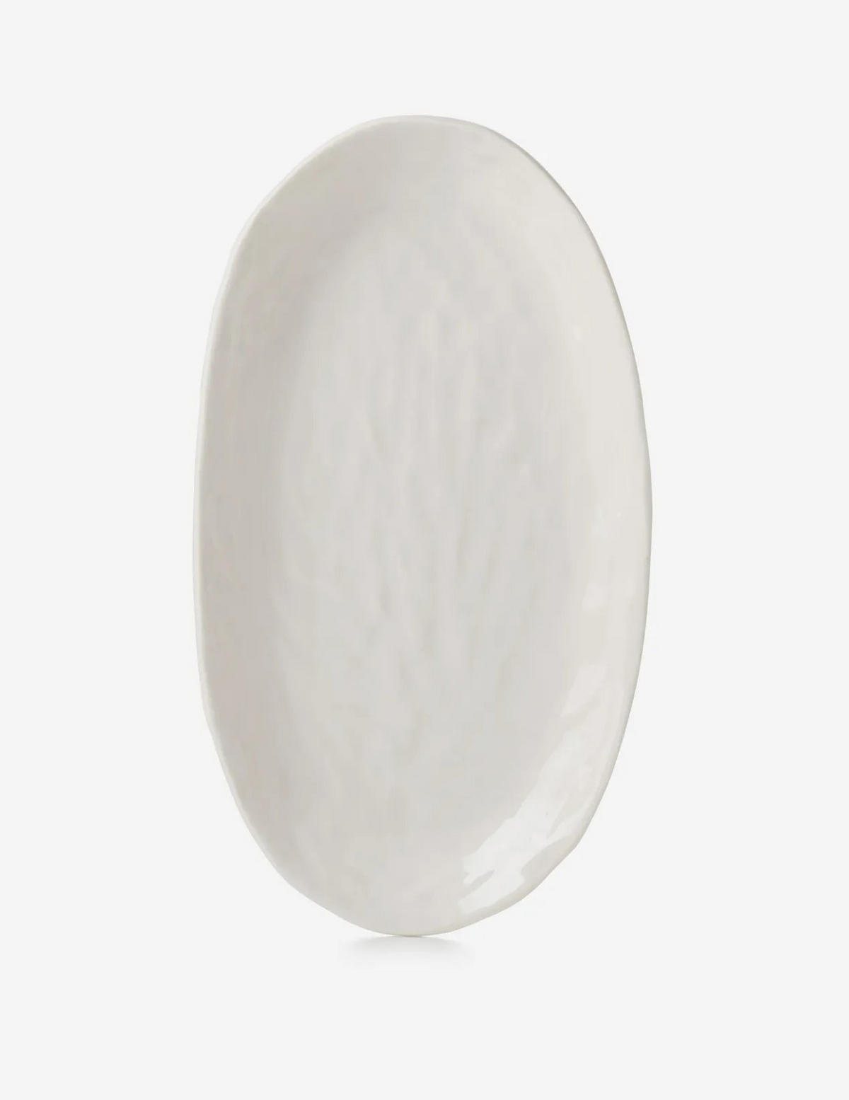 TELLER OVAL YLI 24.5 CM Alabaster Weiss - Weiß, Keramik (24.5/13.5/2.3cm) - Revol Porcelaine France