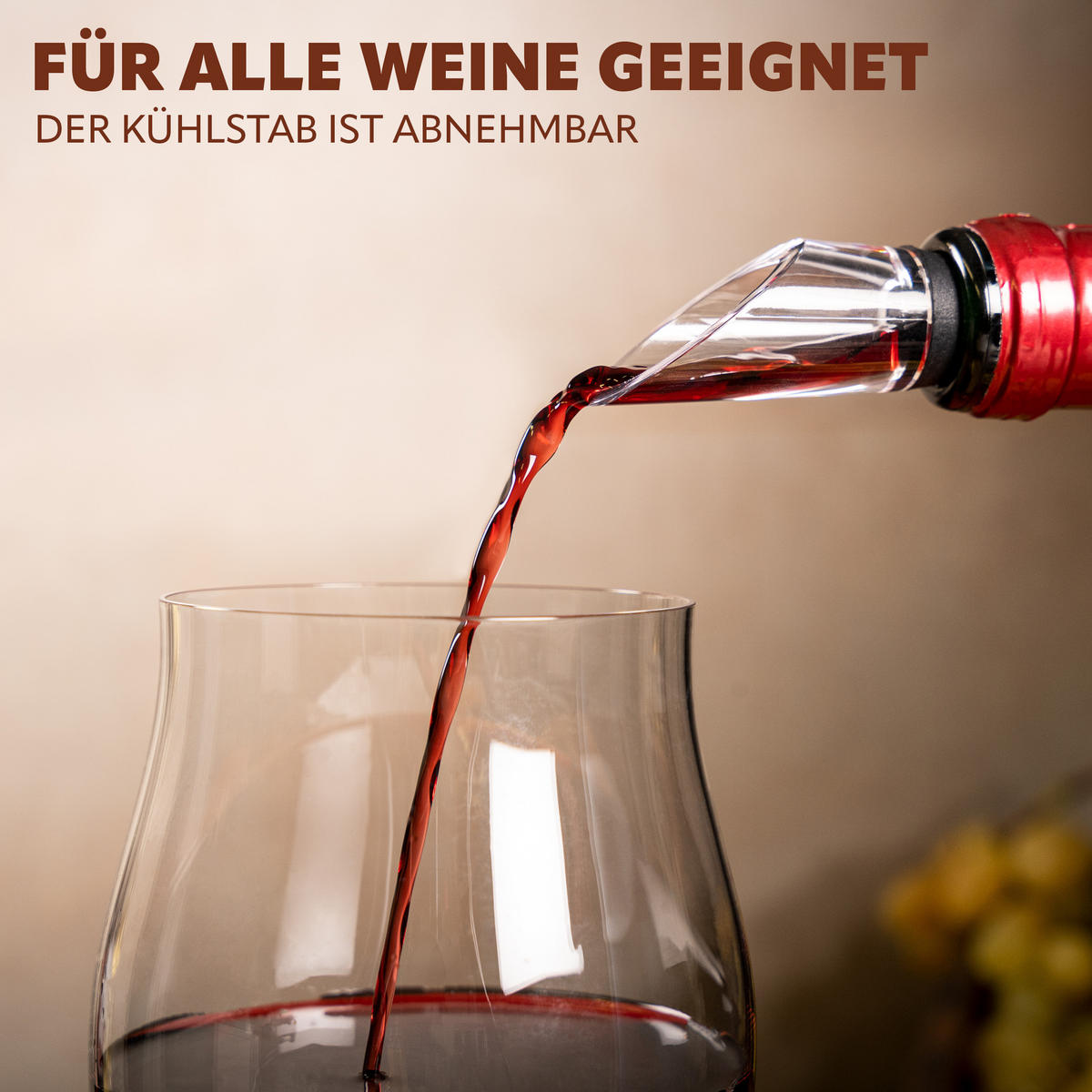 WEIN-AUSGIESSER 2er-Set, transparent - Transparent, Kunststoff (2.5/31.5/2.5cm) - bremermann