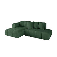 ECKSOFA Ottomane Links CLOUD-L-v1 289x180x40 Grün Cord - Grün, Holzwerkstoff/Kunststoff (180/289cm) - ALTDECOR