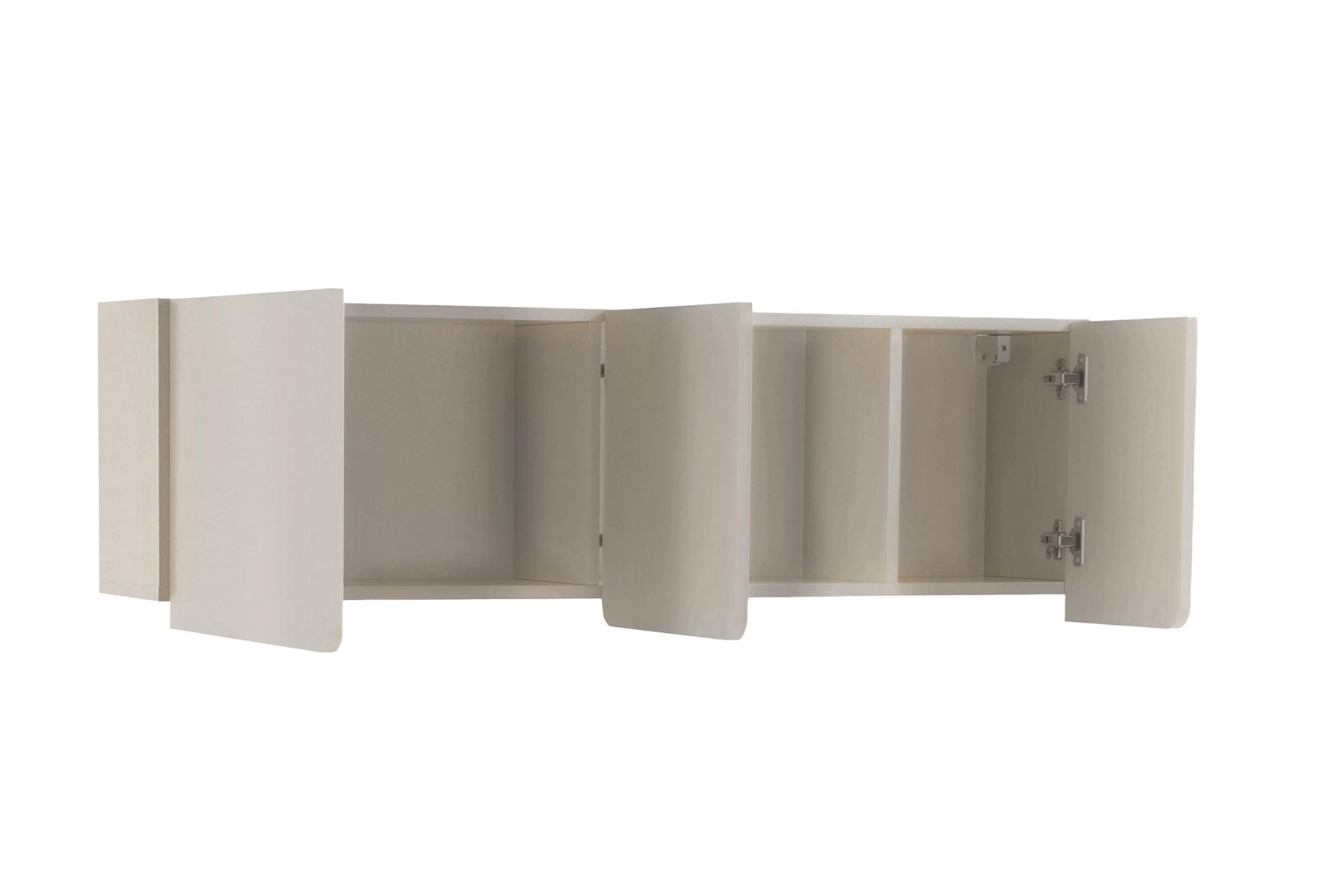 KINDER-WANDREGAL LIBU 12 120/25/37 in Sandbeige / Geölte Eiche - Eichefarben/Beige, Holzwerkstoff (120/37/25cm) - Deine Möbel 24