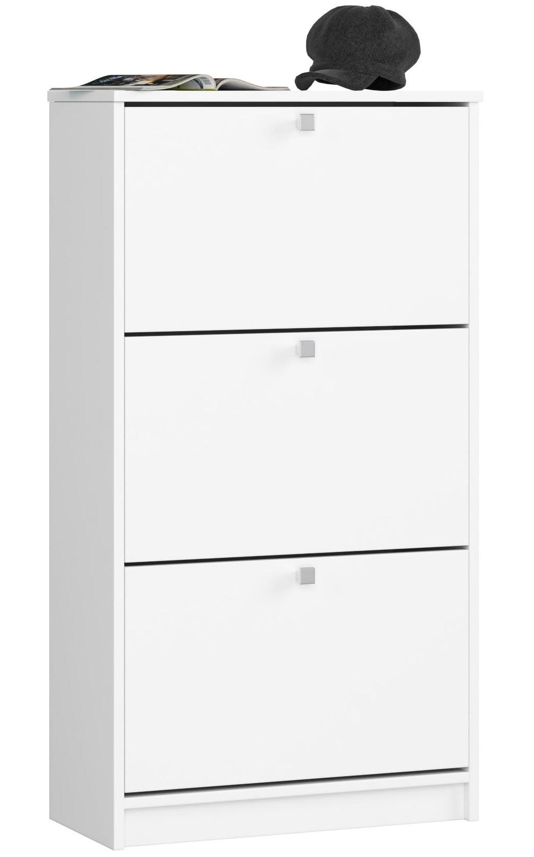 DULAP PENTRU PANTALOI Alb 113/60/28,5 - alb, compozit lemnos (60/113/28.5cm) - RAUMHIRSCH FURNITURE