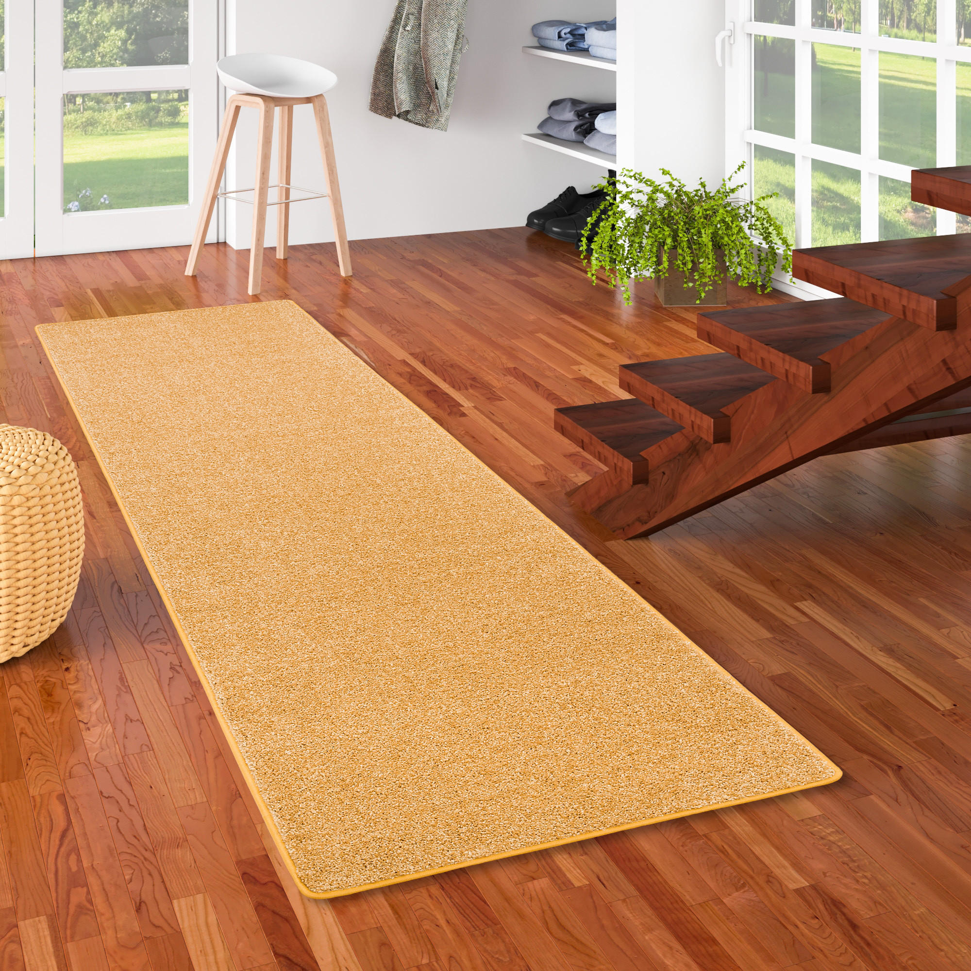 HOCHFLOR LANGFLOR TEPPICH LÄUFER COTTAGE - Currygelb, Textil (80/320cm) - Snapstyle