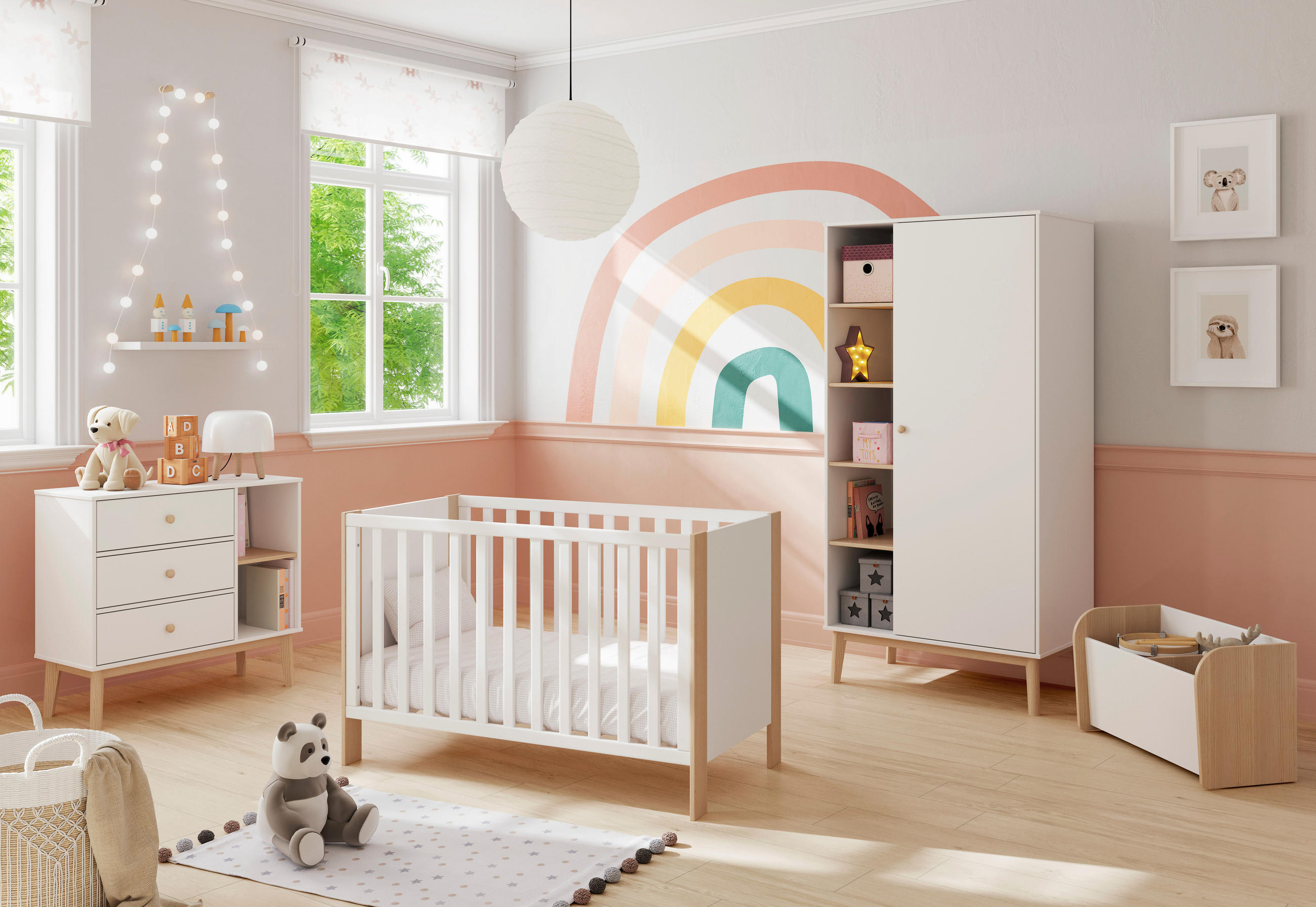 Thumbnail - Calicosy Kommode, Weiß, Holz, 40x81x90 cm, Babymöbel, Kinderkommoden