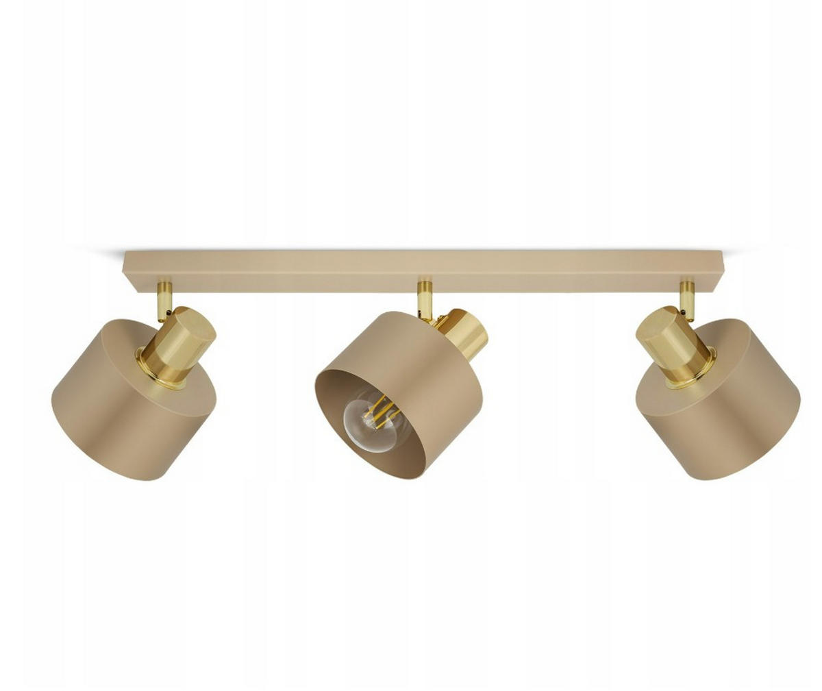 DECKENLEUCHTE Ecru - Beige/Goldfarben, Metall (12/60/21cm) - kiki design