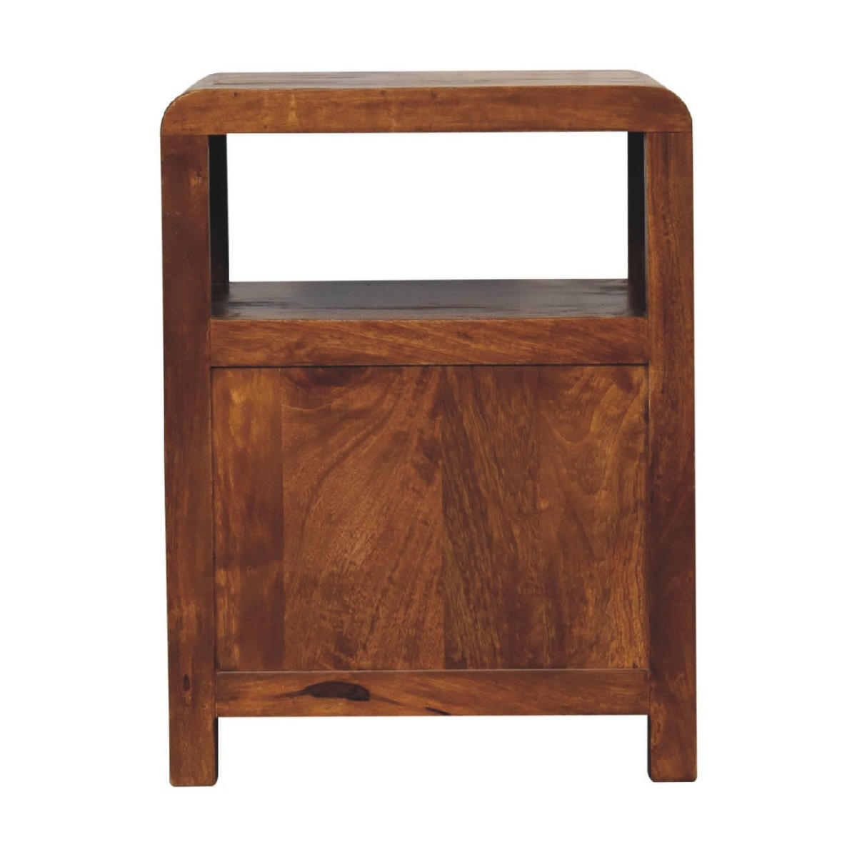 NACHTTISCH Aspen mit 2 Schubladen, Braun - Messingfarben/Braun, Mangoholz/Holz (35/60/45cm) - Artisan Furniture