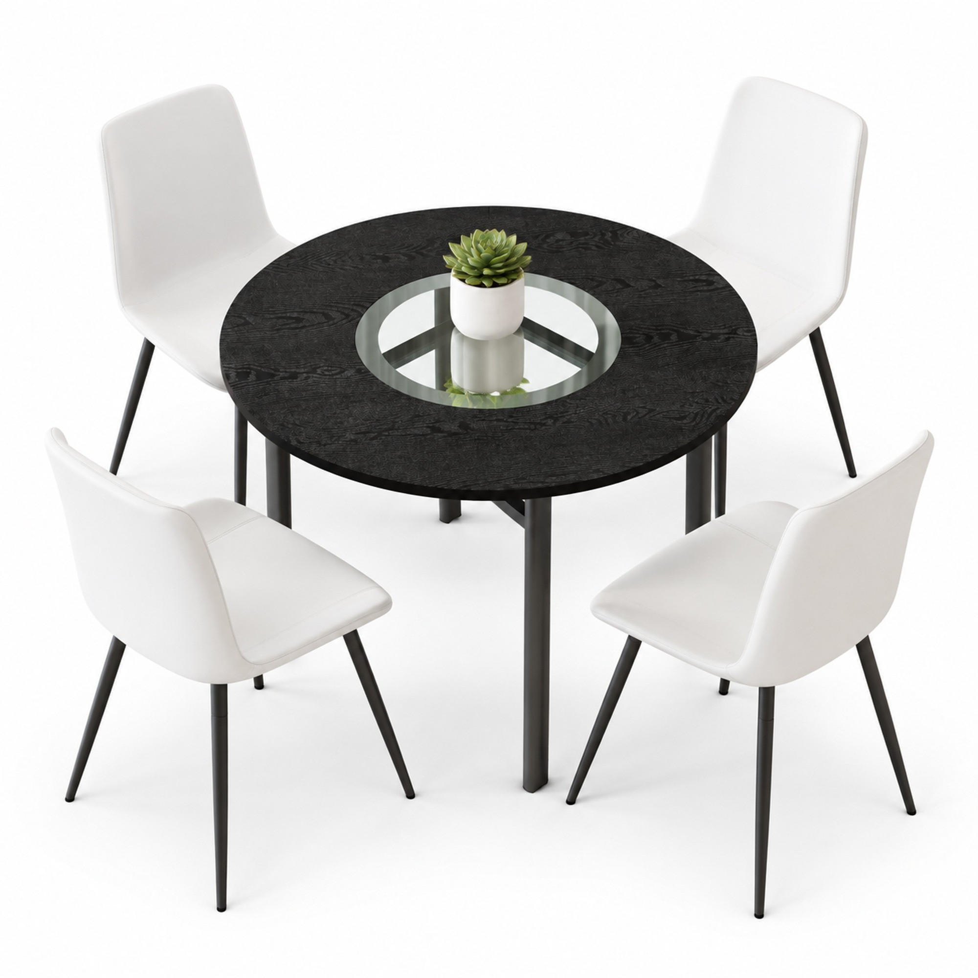 Meubliv Esszimmertisch-Set Braun 100x76x100 cm
