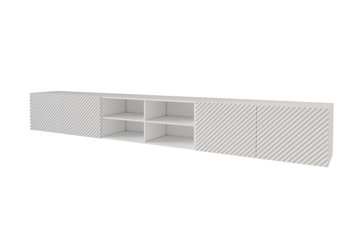 LOWBOARD ZENO-W 3x100x40x41 cm - Weiß - Weiß, Holzwerkstoff (300/40/41cm) - ALTDECOR