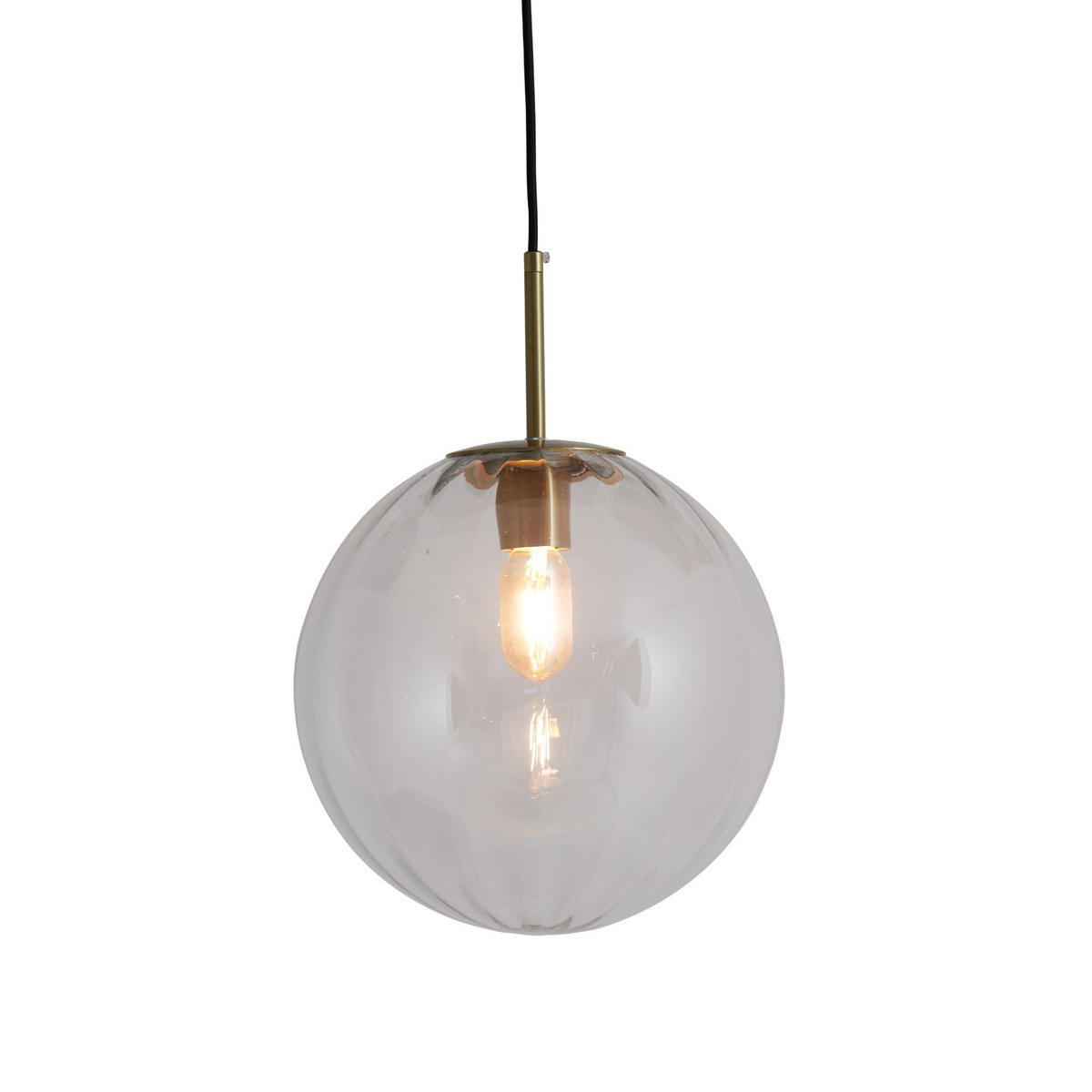 HÄNGELAMPE Magdala Hell Ø40/40 cm - Transparent, Glas (40/40/40cm) - Light & Living