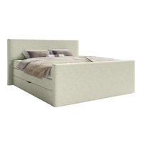 BOXSPRINGBETT VELIPOJA EASY CLEAN 160x200 cm, Creme - Creme, Textil (160/200cm) - Fedve