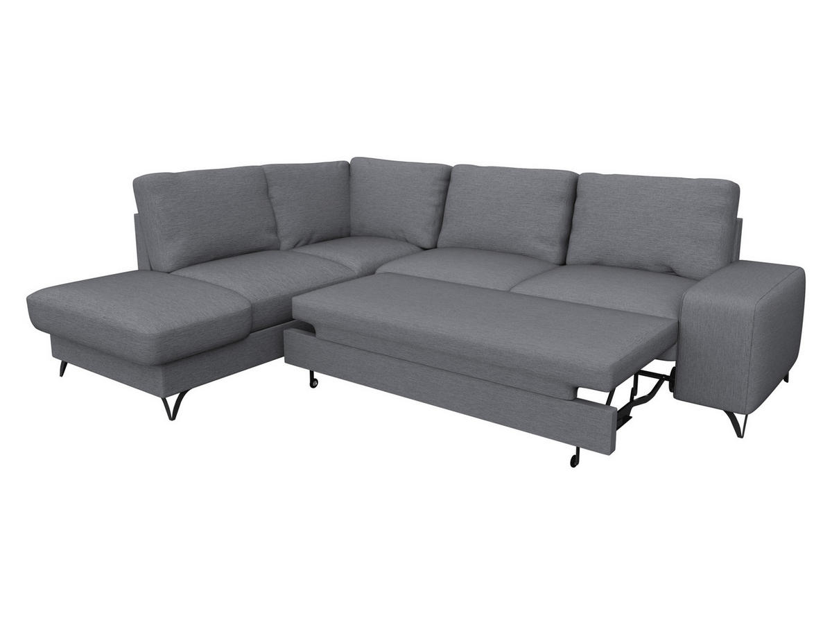 ECKSOFA Flavio Bis, Seite: Links - L3F+L2F+R4 - Kaschmir/Schwarz, Holz/Textil (285/214cm) - MIRJAN24