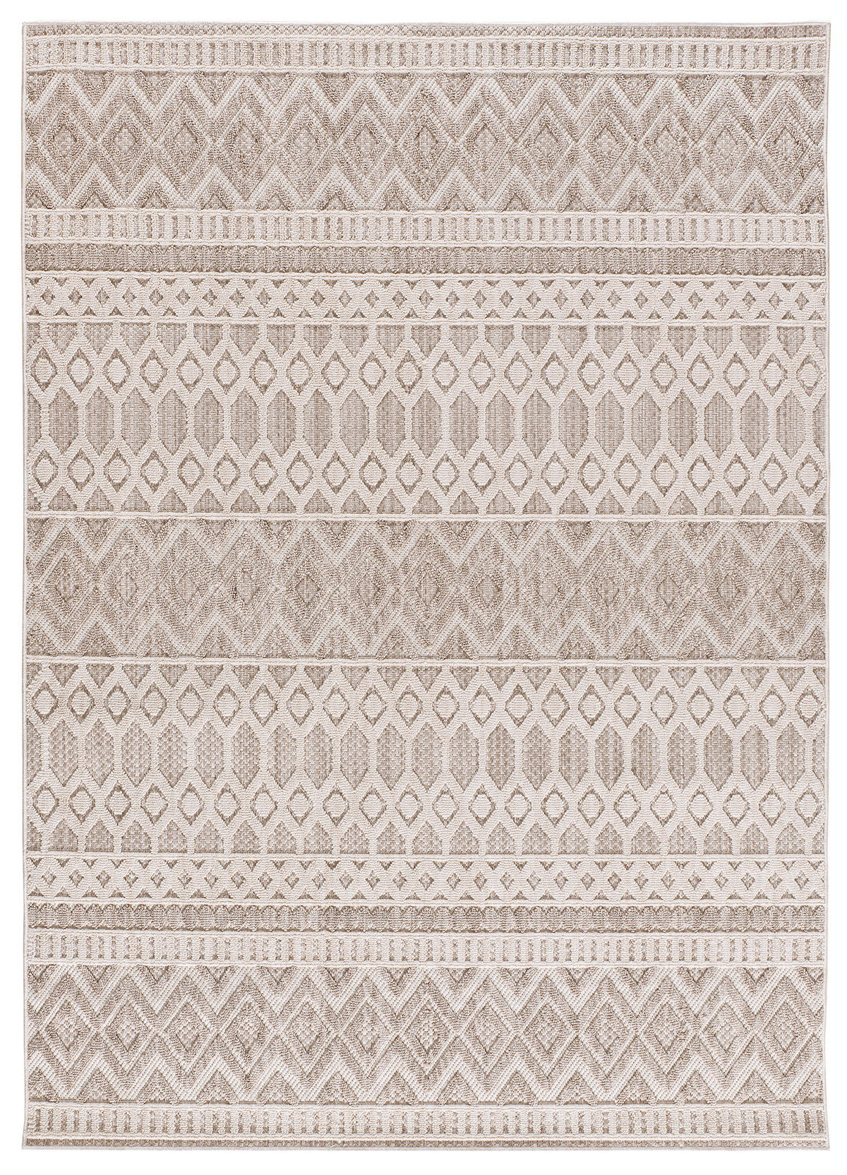 VINTAGE-TEPPICH Beige Element 134/200 cm - Beige, Naturmaterialien/Textil (134/200cm) - Atticgo