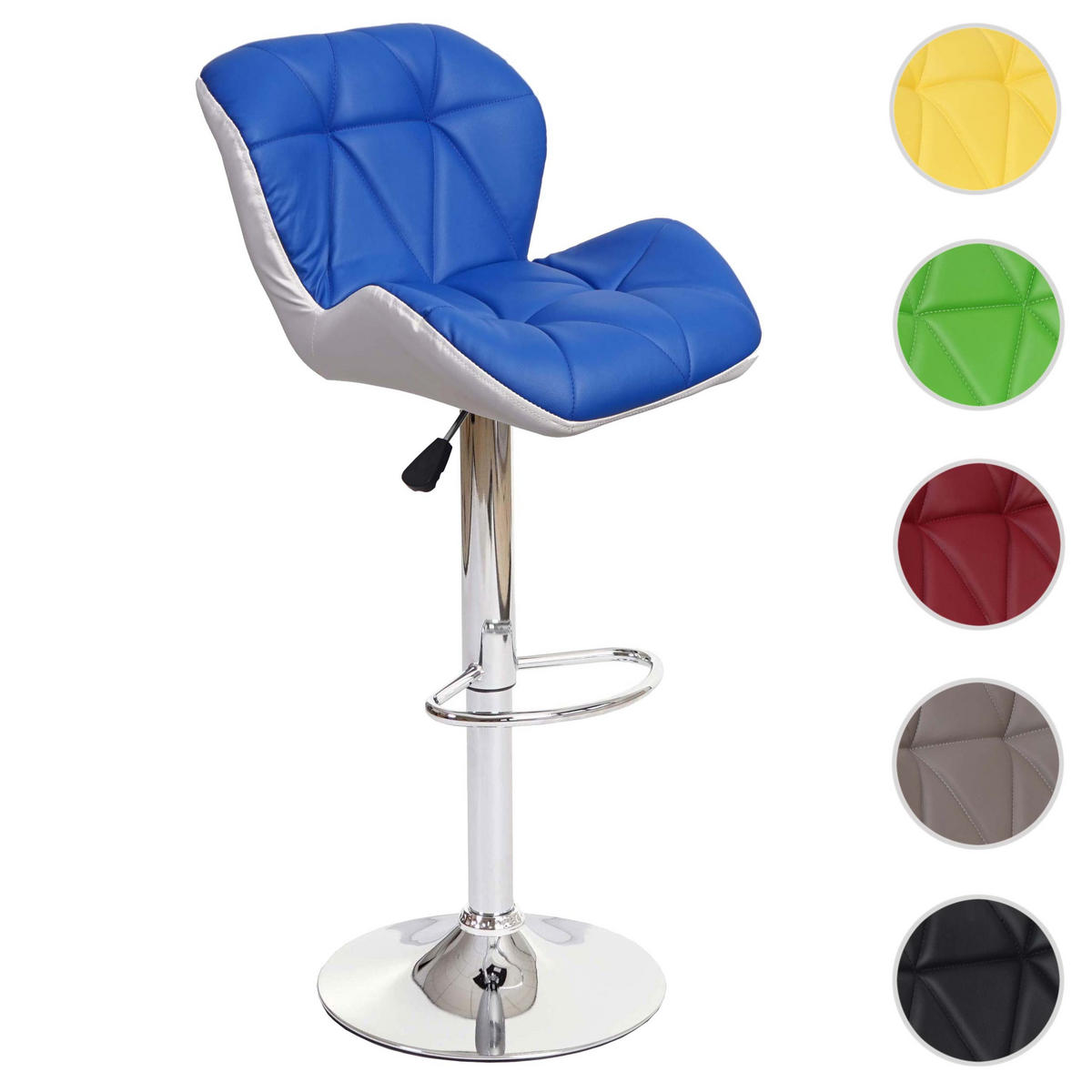 BARHOCKER Blau - Blau, Textil (44/106/49cm) - MCW