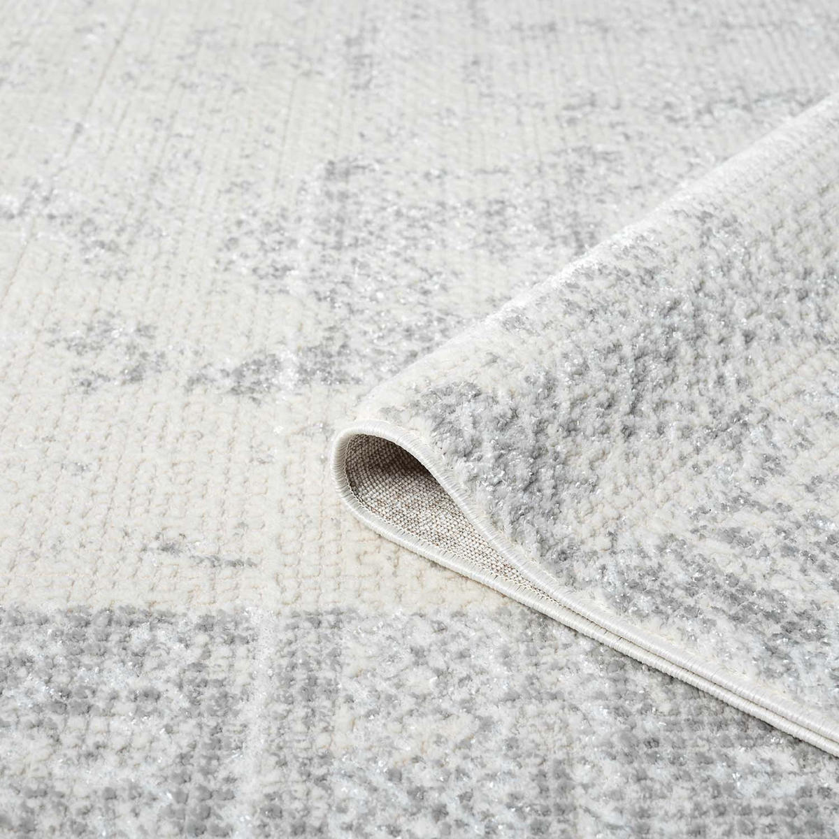 KURZFLOR-TEPPICH Antik 232 Grau 160 cm Rund - Grau, Textil (160/160cm) - carpet city