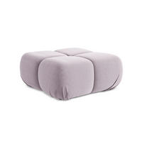 POUF Samt Stoff Violett - Lila/Flieder, Kunststoff/Textil (95/41/95cm) - Makamii