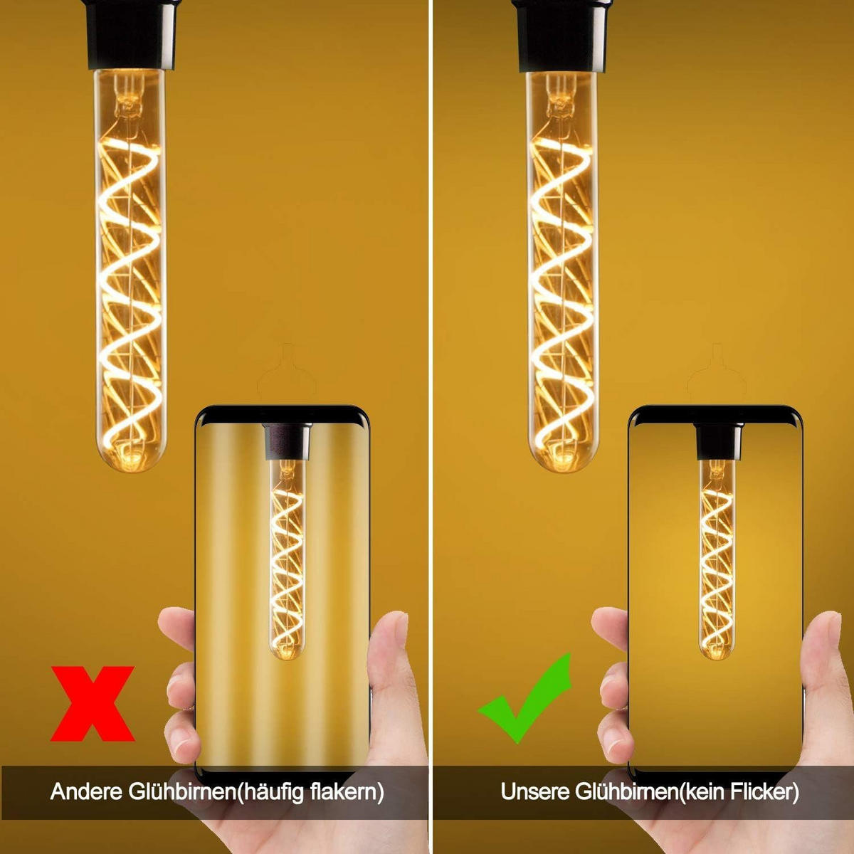 LED-LEUCHTMITTEL Archie II 3/3/22.5cm - Braun, Glas (3/22.5cm) - Nettlife