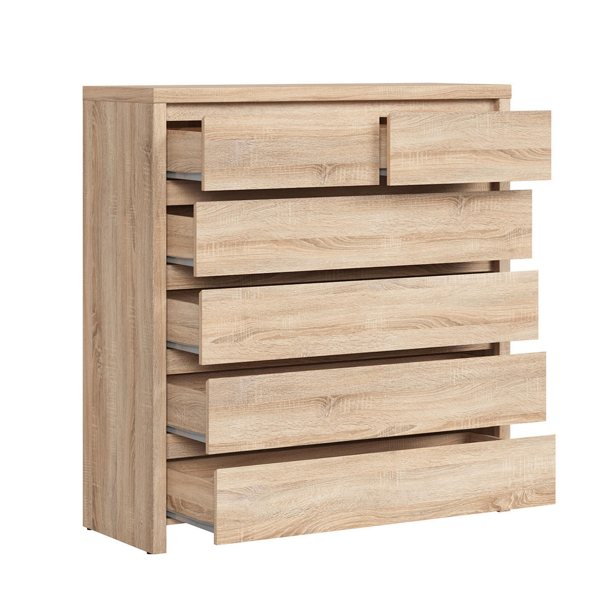 KOMODA Soren Dřevo - hnědá, kompozitní dřevo (104.5/112/40.5cm) - Petits-meubles